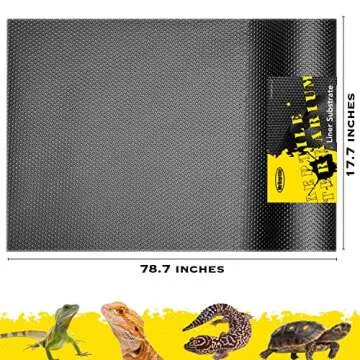 MRREPTILE Reptile Substrate Mat Carpet Bedding, Bearded Dragon Substrate, Reptile Tank Terrarium Liner for Leopard Gecko Lizard Bearded Dragon Tank Accessories