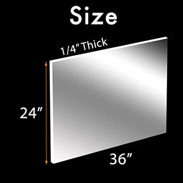 Premium 24 x 36 Clear Acrylic Sheets for Craft Projects