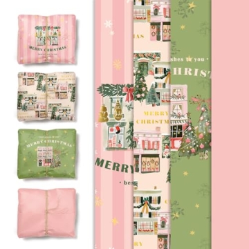NICROHOME EUR Christmas Tissue Paper Set for Festive Wrapping