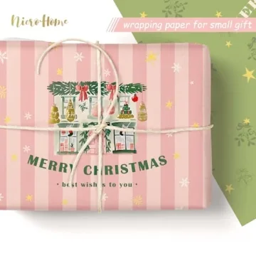NICROHOME EUR Christmas Tissue Paper Set for Festive Wrapping