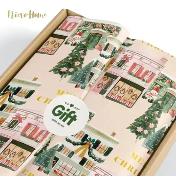 NICROHOME EUR Christmas Tissue Paper Set for Festive Wrapping