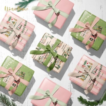 NICROHOME EUR Christmas Tissue Paper Set for Festive Wrapping