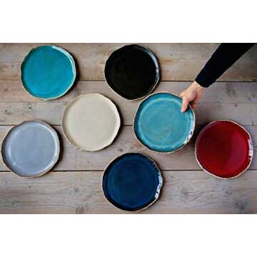 Breakfast plate, Ceramic plate, Handmade dinnerware plate, Stoneware plate, Rustic potter, serving plate, Wedding gift