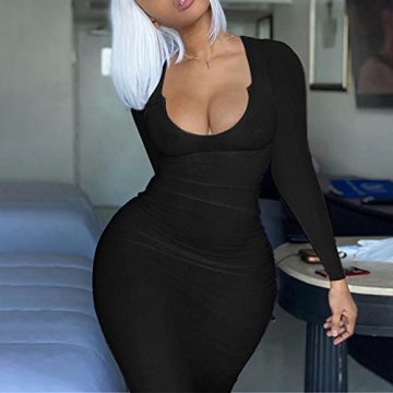 Stylish MOEENCN Bodycon Maxi Dress for Effortless Elegance