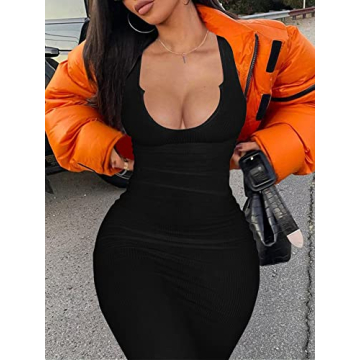 Stylish MOEENCN Bodycon Maxi Dress for Effortless Elegance