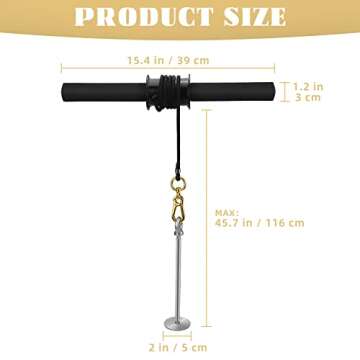 ActionEliters Wrist Roller Trainer - Forearm Roller Exercise Wrist Forearm Strength Training Workout Wrist & Forearm Blaster