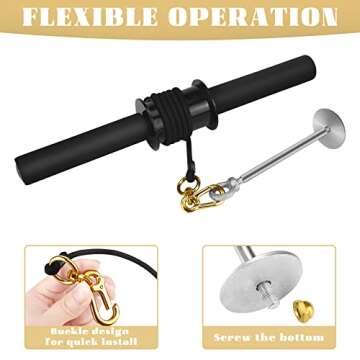 ActionEliters Wrist Roller Trainer - Forearm Roller Exercise Wrist Forearm Strength Training Workout Wrist & Forearm Blaster