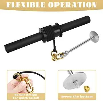 ActionEliters Wrist Roller Trainer - Forearm Roller Exercise Wrist Forearm Strength Training Workout Wrist & Forearm Blaster