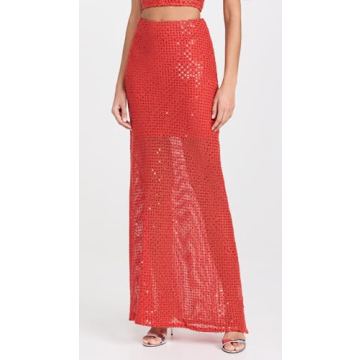 Stylish Sabina Musayev Juliana Skirt Radiant Red