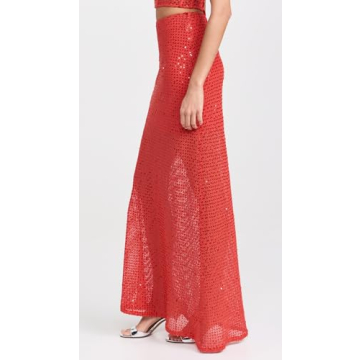 Stylish Sabina Musayev Juliana Skirt Radiant Red