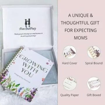 Beautiful Pregnancy Journal for First Time Moms | 94 Pages