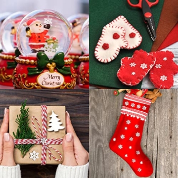 HADDIY Glittery Mini Snowflakes for Festive Crafts