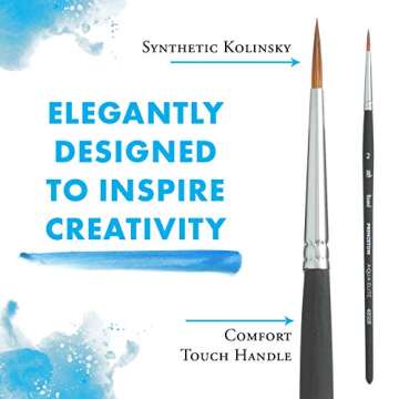 Princeton Aqua Elite Paintbrush, Size 2, Matte Black