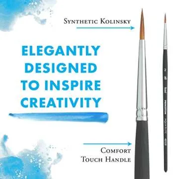 Princeton Aqua Elite Paintbrush, Size 2, Matte Black