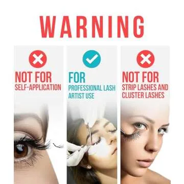 Sensitive Eyelash Extension Glue Stacy Lash 0.17fl.oz/5ml / 5-6 Sec Drying time/Retention – 4-5 We...