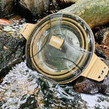 CAMPWOLF Collapsible Camping Cook Pot 2.5L Portable