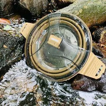 CAMPWOLF Collapsible Camping Cook Pot 2.5L Portable