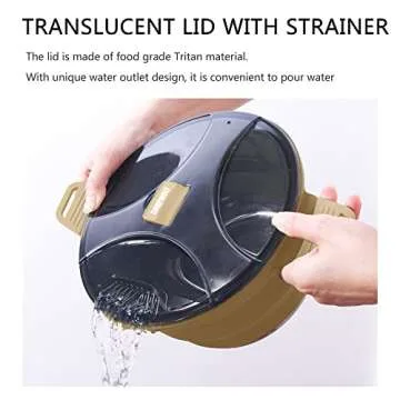 CAMPWOLF Collapsible Camping Cook Pot 2.5L Portable