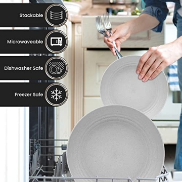 Miizula Wheat Straw Dinnerware Set - Eco-Friendly & Durable