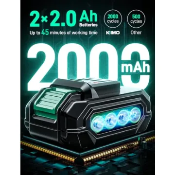 KIMO 20V Cordless Ratchet Wrench Set - 7 Sockets