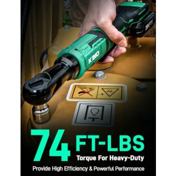 KIMO 20V Cordless Ratchet Wrench Set - 7 Sockets