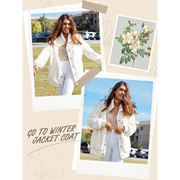 MEROKEETY Women's Winter Sherpa Fleece Jacket 2024