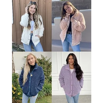 MEROKEETY Women's Winter Sherpa Fleece Jacket 2024