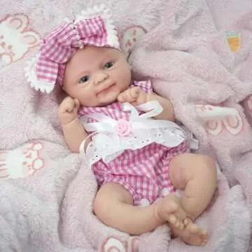 Miaio 14" Reborn Baby Doll - Realistic Soft Silicone Doll