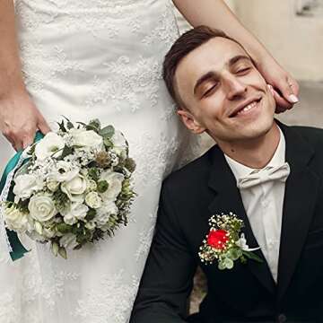 Waydress Floral Boutonniere Magnets for Weddings Elegance