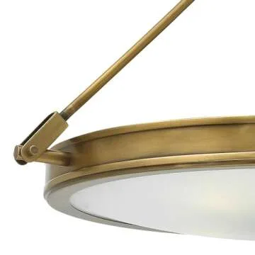 Hinkley Collier Semi-Flush Ceiling Light with Brass Finish