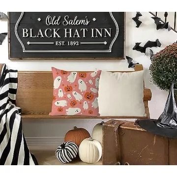 Vibrant Halloween Pillow Cover 18x18 for Home Decor