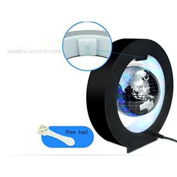 Levitation Floating Globe - Floating World Map Decor