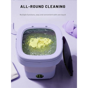 Portable Washing Machine, Mini Washer, 16L Upgraded Large Capacity Foldable Washer - Deep Cleaning o...