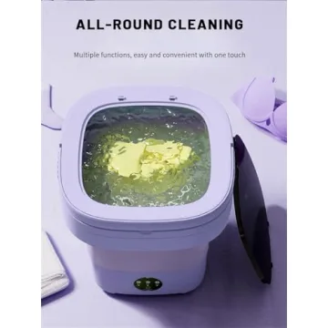 Portable Washing Machine, Mini Washer, 16L Upgraded Large Capacity Foldable Washer - Deep Cleaning o...