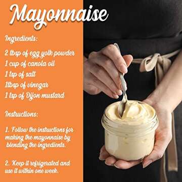 Eggylicious Egg Yolk Powder, Dried Natural Protein Powder, Made from Fresh Eggs, Pasteurized,Smoothies, Non-GMO, No Additives, Used for Baking,1lbs(16oz)