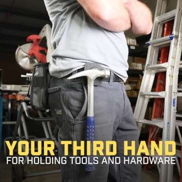 MagMaster Pro | Magnetic Tool and Hardware Holder - Strong Clip-On Belt Magnet Holster for Screws, N...