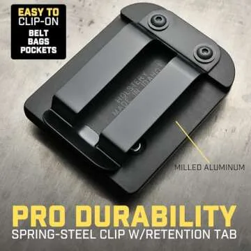 MagMaster Pro | Magnetic Tool and Hardware Holder - Strong Clip-On Belt Magnet Holster for Screws, Nails, Hammer, Sockets, Pliers, Screw Driver, Trowel, Drill Bit, Wrench, or Any Magnetic Tools