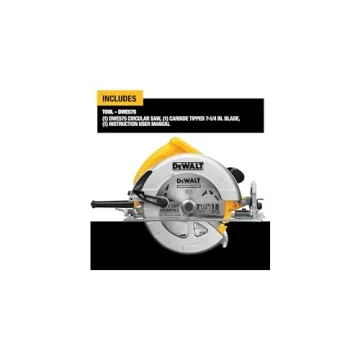 Lightweight DEWALT 7-1/4 Inch Circular Saw for Precision Cutting
