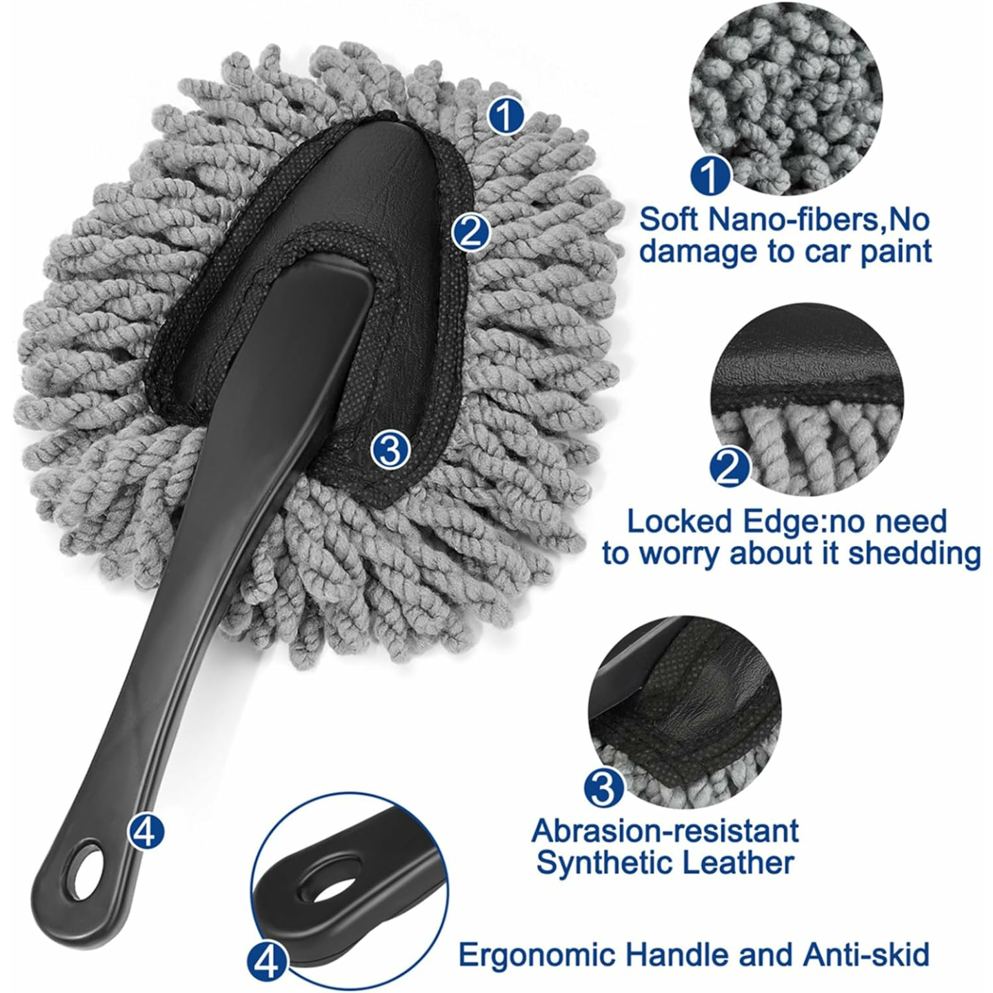 Car Cleaning Detail Brush & Gel Kit for Dash