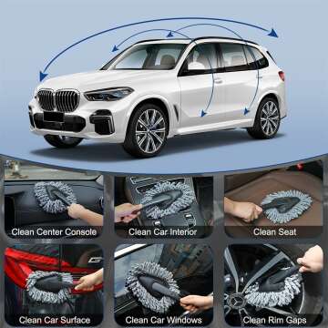 Car Cleaning Detail Brush & Gel Kit for Dash