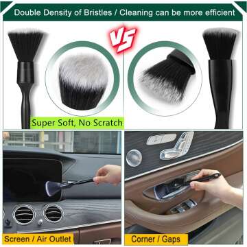 Car Cleaning Detail Brush & Gel Kit for Dash
