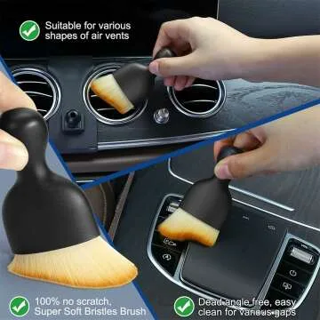 Car Cleaning Detail Brush & Gel Kit for Dash