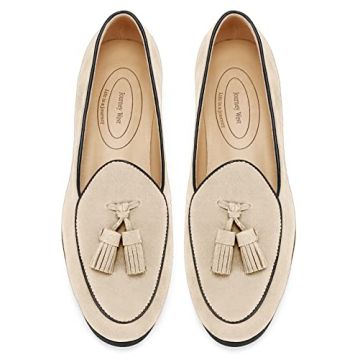 Journey West Suede Tassel Loafer for Women Slip-on Belgian Penny Loafers Shoes for Women US 7