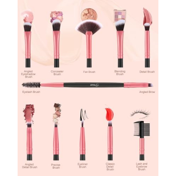 BESTOPE PRO 16 Pcs Makeup Brushes - Flawless Application Set