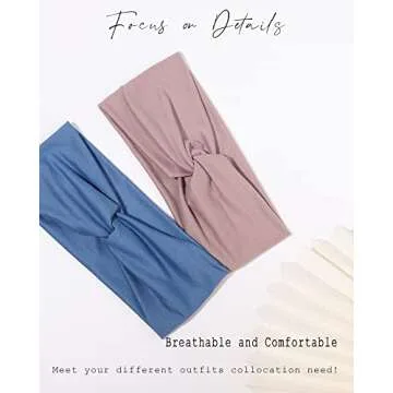 jollybows 16 PCS Stretch Headbands for Women Elastic Hair Bands Yoga Running Hair Wrap Non-slip Head Wraps Hair Accessories for Girls