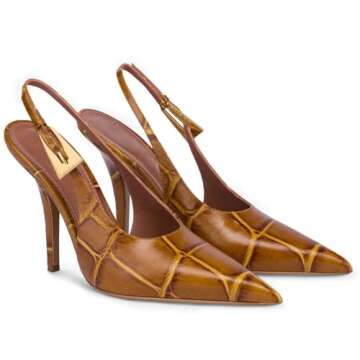 CAGLGLZ Women's Stylish Slingback Stiletto High Heels