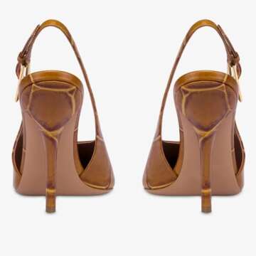 CAGLGLZ Women's Stylish Slingback Stiletto High Heels