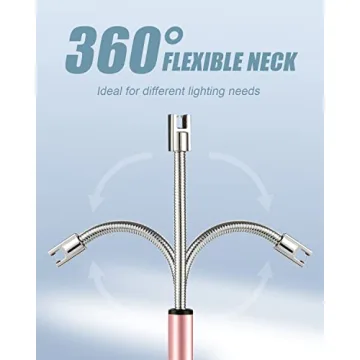 Stylish NESAPTO Zinc Alloy Candle Lighter - Rechargeable Rose Gold