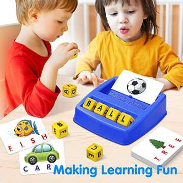 HahaGift Educational Toys for 3-5 Year Old Boy Girl Gifts, Matching Letter Learning Games Activities...