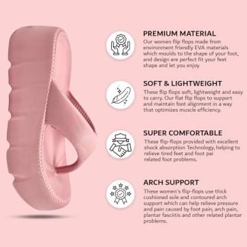 OrderKia Women's Stylish Comfort Cloud Flip Flops